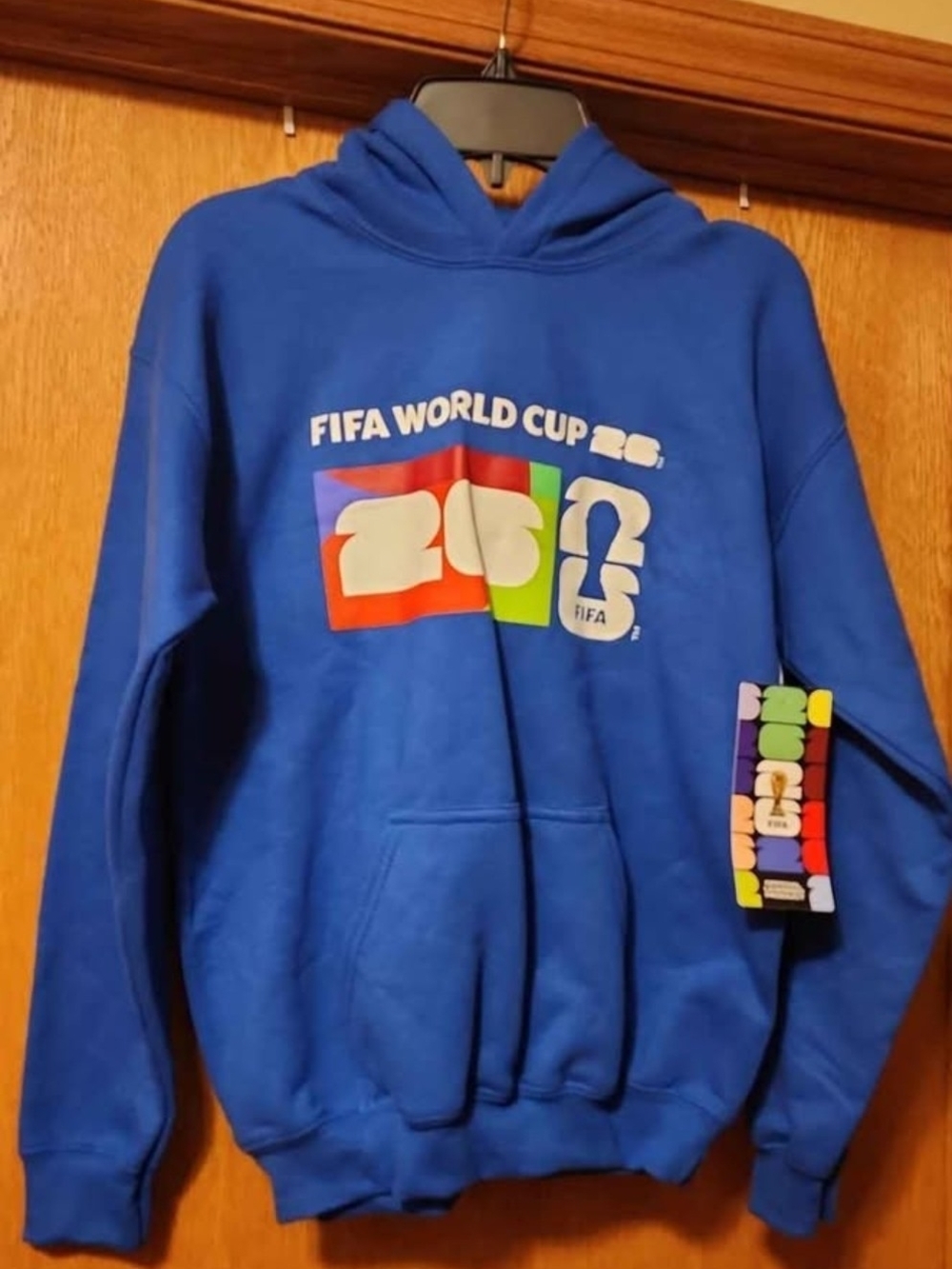 FIFA NWT World Cup 2026 Blue Graphic Hoodie.